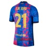 Oficiální Fotbalový Dres FC Barcelona Frenkie de Jong 21 Třetí 2021-22 pro Muži